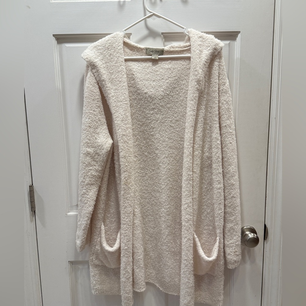 Charlie Paige Bouclé Hooded Cardigan